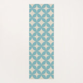 Niedliches einfaches geometrisches Muster Pastell  Yogamatte (Rückseite)