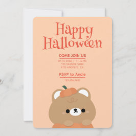 Niedliches Einfaches Halloween-Party Einladung