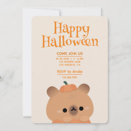 Niedliches Einfaches Halloween-Party Einladung