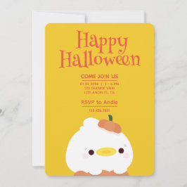 Niedliches Einfaches Halloween-Party Einladung