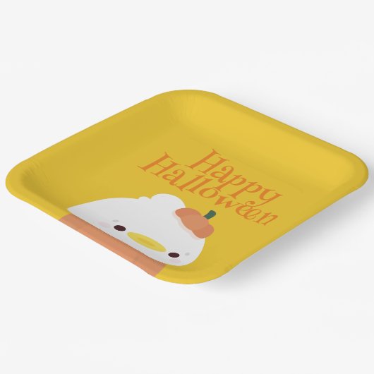 Niedliches Einfaches Halloween-Party Pappteller (Gewinkelt)