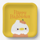 Niedliches Einfaches Halloween-Party Pappteller (Vorderseite)