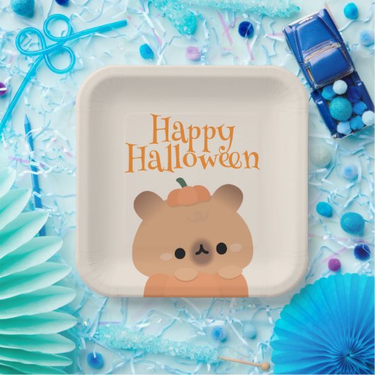 Niedliches Einfaches Halloween-Party Pappteller (Party)