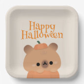 Niedliches Einfaches Halloween-Party Pappteller (Vorderseite)