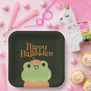 Niedliches Einfaches Halloween-Party Pappteller