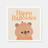 Niedliches Einfaches Halloween-Party Serviette (Vorderseite)