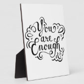 Niedliches einfaches inspirierendes Zitat Fotoplatte (Seite)