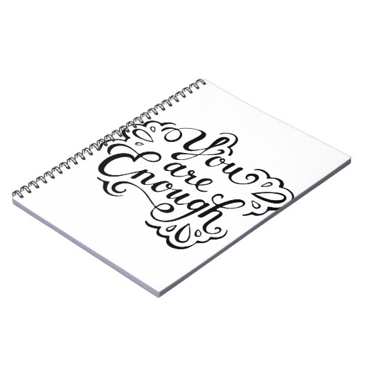 Niedliches einfaches inspirierendes Zitat Notizblock (Linke Seite)