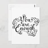 Niedliches einfaches inspirierendes Zitat Postkarte (Vorne/Hinten)