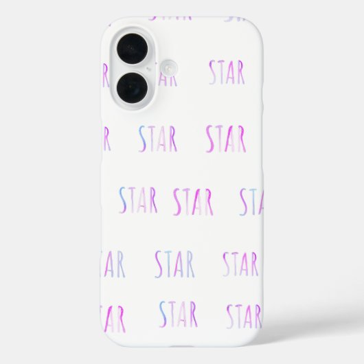 Niedliches, einfaches, minimalistisches Star-Telef Case-Mate iPhone Hülle (Rückseite)