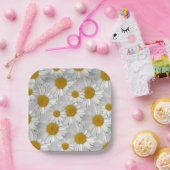 Niedliches einfaches Muster der Blume Pappteller (Party)