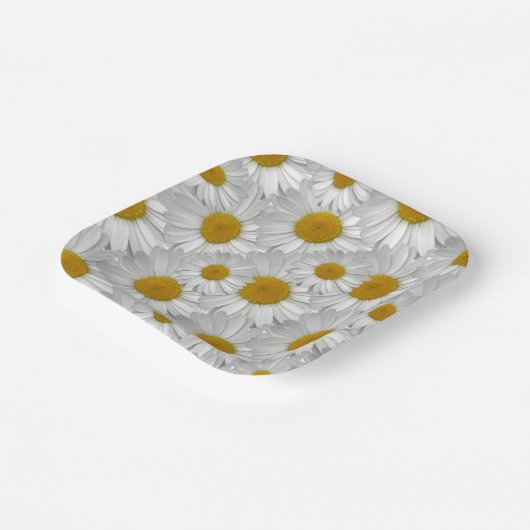 Niedliches einfaches Muster der Blume Pappteller (Gewinkelt)