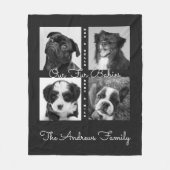 Niedliches einfaches Pelztierfutter Tierfütterung  Fleecedecke (Vorderseite)