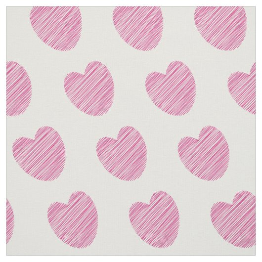 Niedliches einfaches rosa Herzmuster Stoff (Muster)