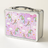 Niedliches Einfarbmuster - benutzerdefinierbarer N Metall Brotdose (Rückseite)