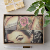 Niedliches, eingefärbtes Mädchen Seidenpapier (Geschenk)