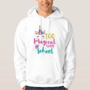 Niedliches Einhorn 100 magische Schultage Hoodie