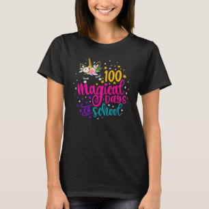 Niedliches Einhorn 100 magische Tage der Schule Co T-Shirt