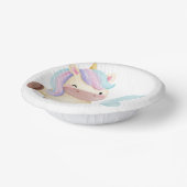 Niedliches Einhorn 2. Geburtstag Pappteller (Gewinkelt)