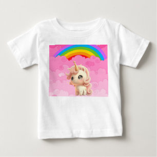 Niedliches Einhorn. Baby T-shirt
