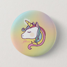 Niedliches Einhorn Button