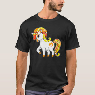 Niedliches Einhorn Candy Mais Halloween Kids Candy T-Shirt