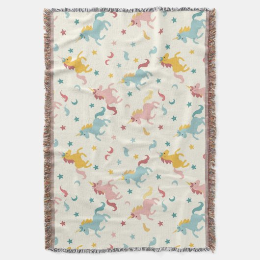 Niedliches Einhorn Decke (Vorderseite Vertikal)