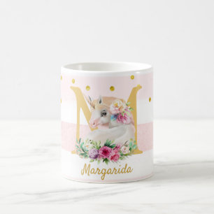 Niedliches Einhorn Fantasy Magic Creature Girl Kaffeetasse