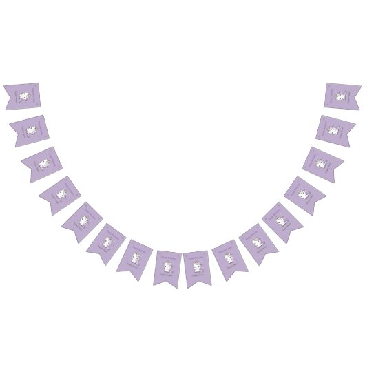 Niedliches Einhorn Geburtstagsjagdflaggen Wimpelkette (Alle)