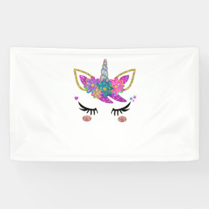 Niedliches Einhorn GeburtstagsOutfit Banner