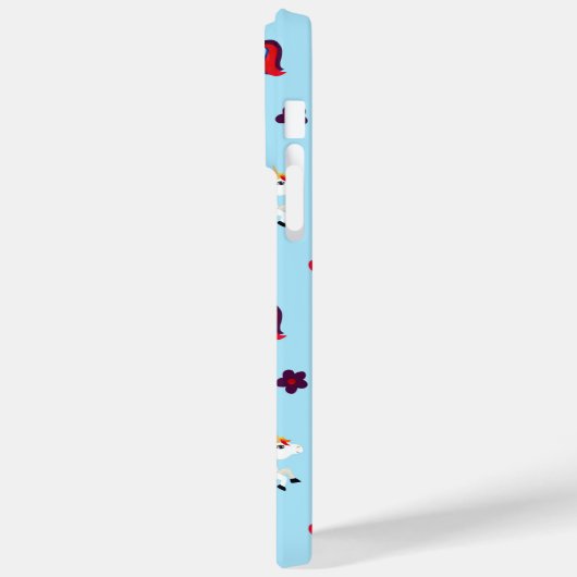 Niedliches Einhorn Gemustert Case-Mate iPhone Hülle (Rückseite / Links)