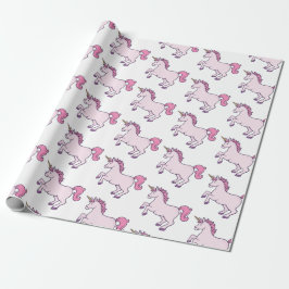 Niedliches Einhorn Geschenkpapier