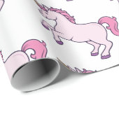 Niedliches Einhorn Geschenkpapier (Rolleneckpunkt)