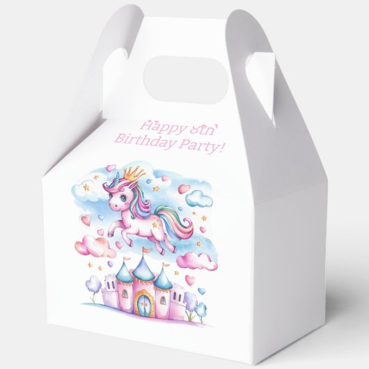 Niedliches Einhorn Geschenkschachtel (Vorderseite)