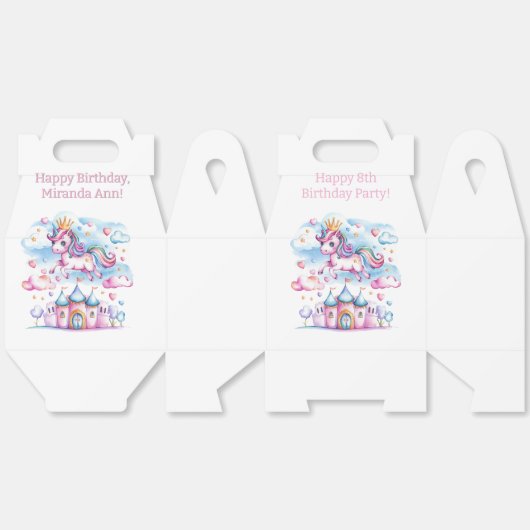 Niedliches Einhorn Geschenkschachtel (Ungeklappt)