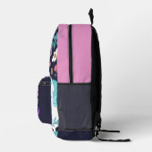 Niedliches Einhorn, Glitzer Regenbogen Individuell Bedruckter Rucksack (Rechts)
