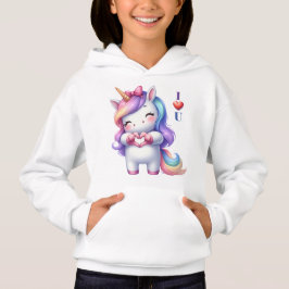 Niedliches Einhorn I Liebe Sie Hoodie