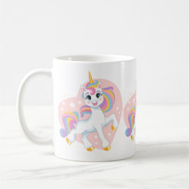 Niedliches Einhorn im Herzen Kaffeetasse