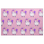 Niedliches Einhorn in Herz-geformt Gläser Muster Stoff (Fat Quarter (45,7 x 55,9 cm))