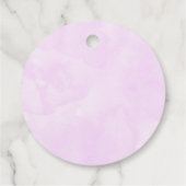 Niedliches Einhorn in Herz-Shaped Brille Danke Geschenkanhänger (Rückseite)