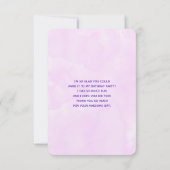 Niedliches Einhorn in Herz-Shaped-Brille Dankeskarte (Rückseite)