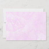 Niedliches Einhorn in Herz-Shaped Brille Geburtsta Einladung (Rückseite)