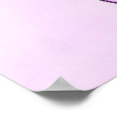 Niedliches Einhorn in Herz-Shaped Brille Geburtsta Poster (Ecke)