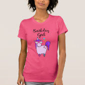 Niedliches Einhorn in Herz-Shaped Brille Geburtsta T-Shirt (Vorderseite)