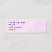 Niedliches Einhorn in Herz-Shaped-Brille Mini Visitenkarte (Rückseite)