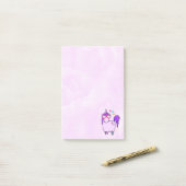 Niedliches Einhorn in Herz-Shaped-Brille Post-it Klebezettel (Auf Schreibtisch)