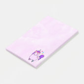 Niedliches Einhorn in Herz-Shaped-Brille Post-it Klebezettel (angewinkelt)