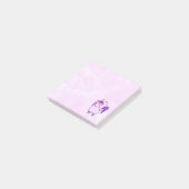 Niedliches Einhorn in Herz-Shaped-Brille Post-it Klebezettel (angewinkelt)