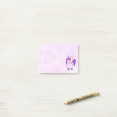 Niedliches Einhorn in Herz-Shaped-Brille Post-it Klebezettel (Auf Schreibtisch)