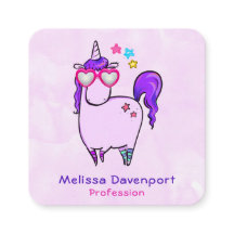 Niedliches Einhorn in Herz-Shaped-Brille